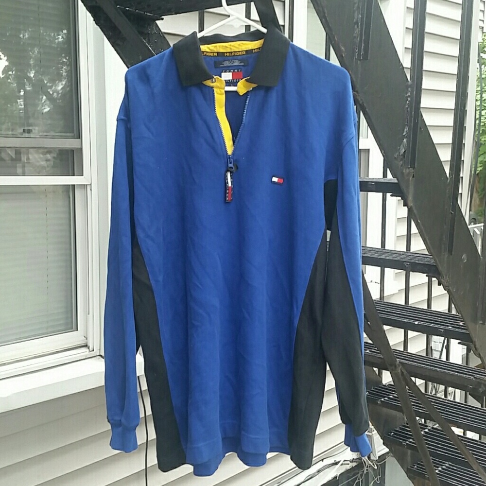 VINTAGE Tommy Hilfiger Color-Block Sweater - Picture 1 of 6